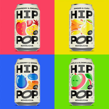 Hip Pop Kombucha Cans Mixed Case