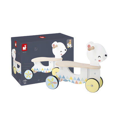 Janod Pure Bear Wooden Ride-On Carrier