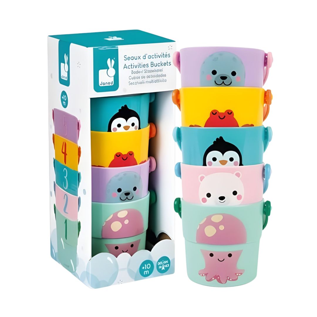Janod Activities Ocean Splash Bath Time Buckets