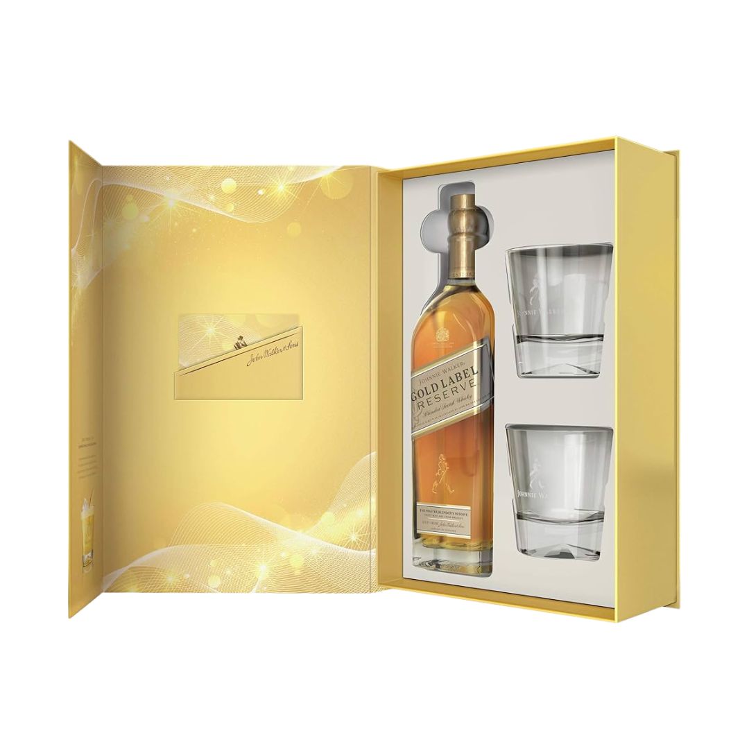 ☆JOHNNIEWALKER GOLDLABELRESERVE 箱付き2本セット ☆JOHNNIEWALKER GOLDLABELRESERVE 箱付き2本セット