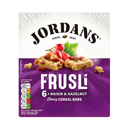 Jordans Frusli Raisin & Hazelnut Chewy Cereal Bars