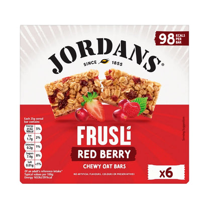 Jordans Frusli Juicy Red Berry Chewy Oat Bars