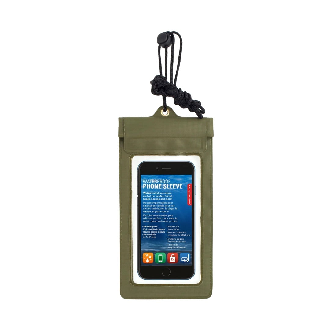 Kikkerland Green Waterproof Mobile Phone Holder