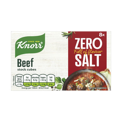Knorr Zero Salt Beef Stock Cubes