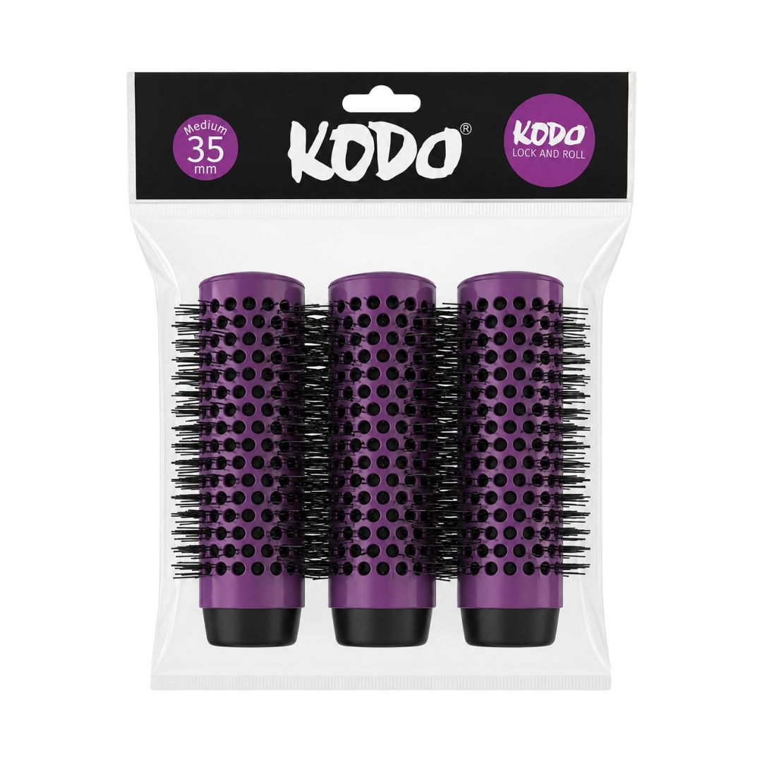 Kodo Lock & Roll Hair Rollers Medium 35mm Brush Heads