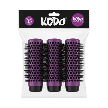 Kodo Lock & Roll Hair Rollers Medium 35mm Brush Heads