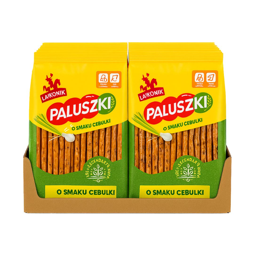 Lajkonik Paluski Onion Flavour Pretzel Sticks