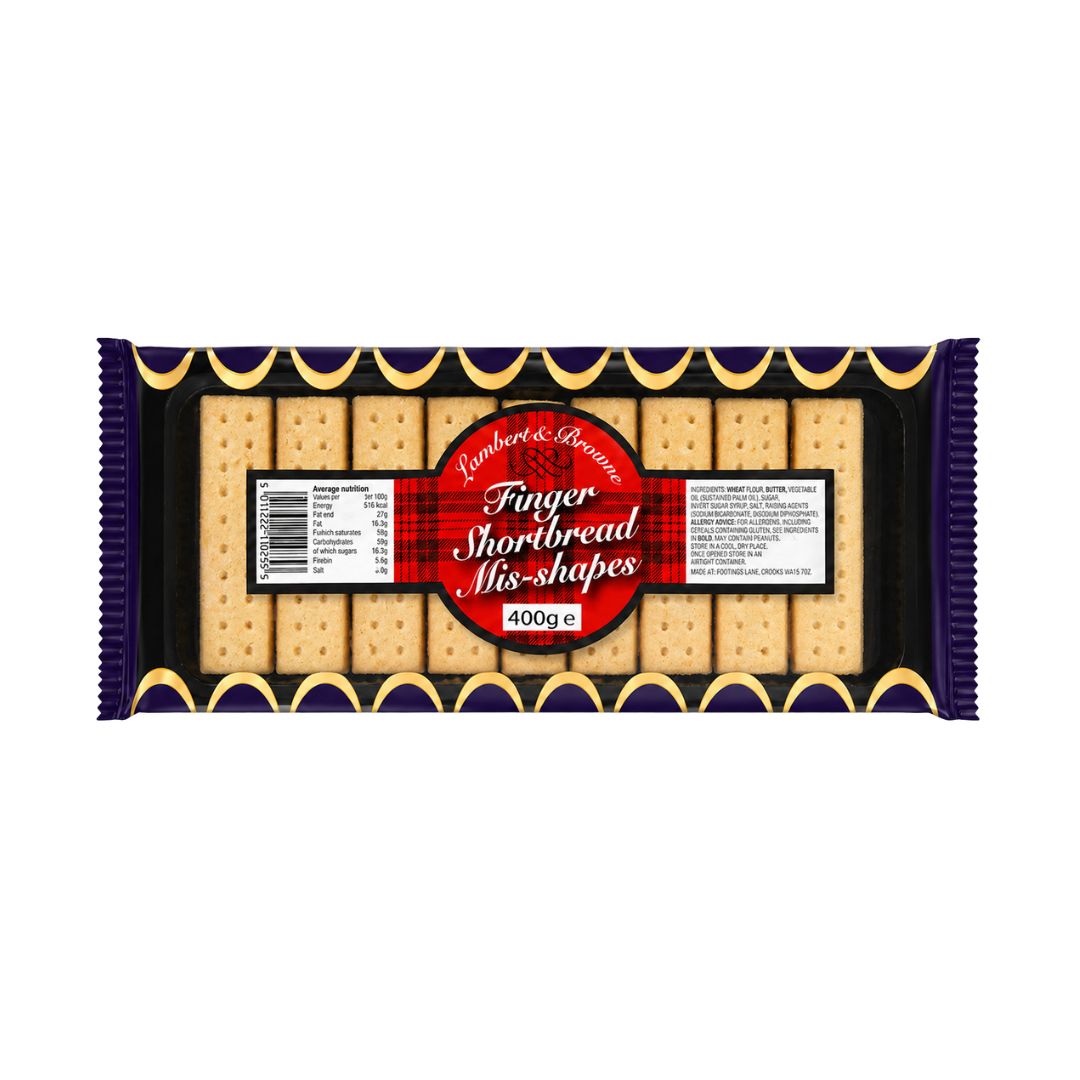 Lambert & Browne Finger Shortbread Mis-Shapes