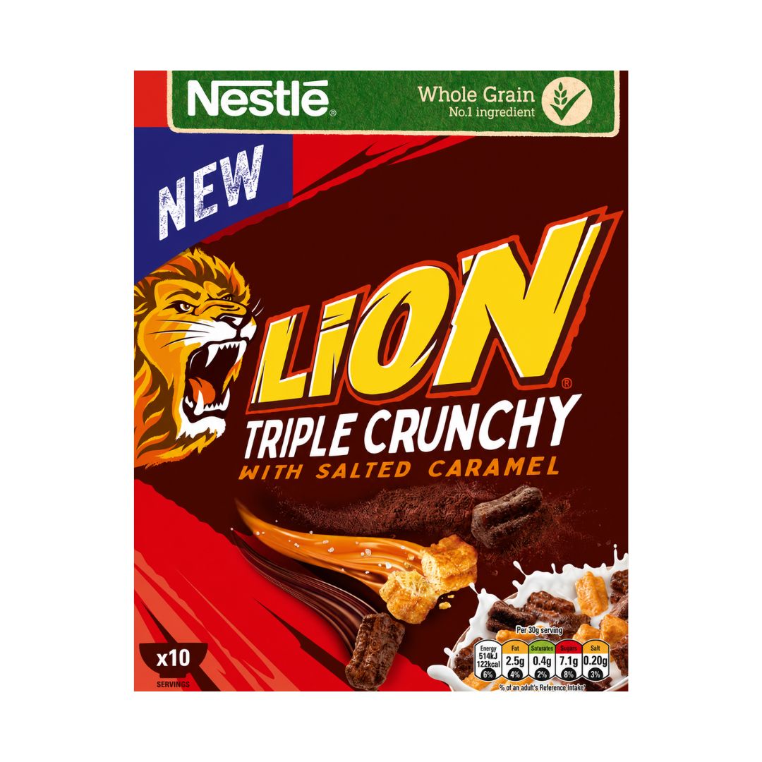 Nestlé Lion Triple Crunchy With Salted Caramel Cereal