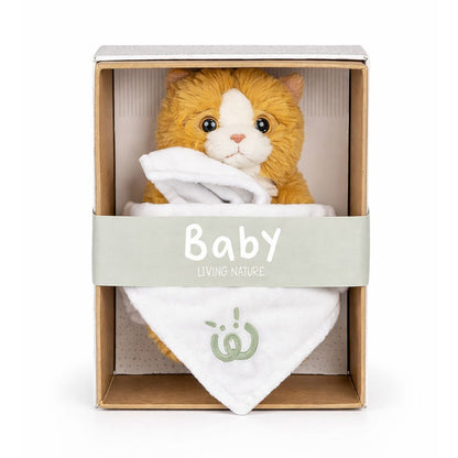 Living Nature Baby Kitten Plush Toy with Comforter Blanket