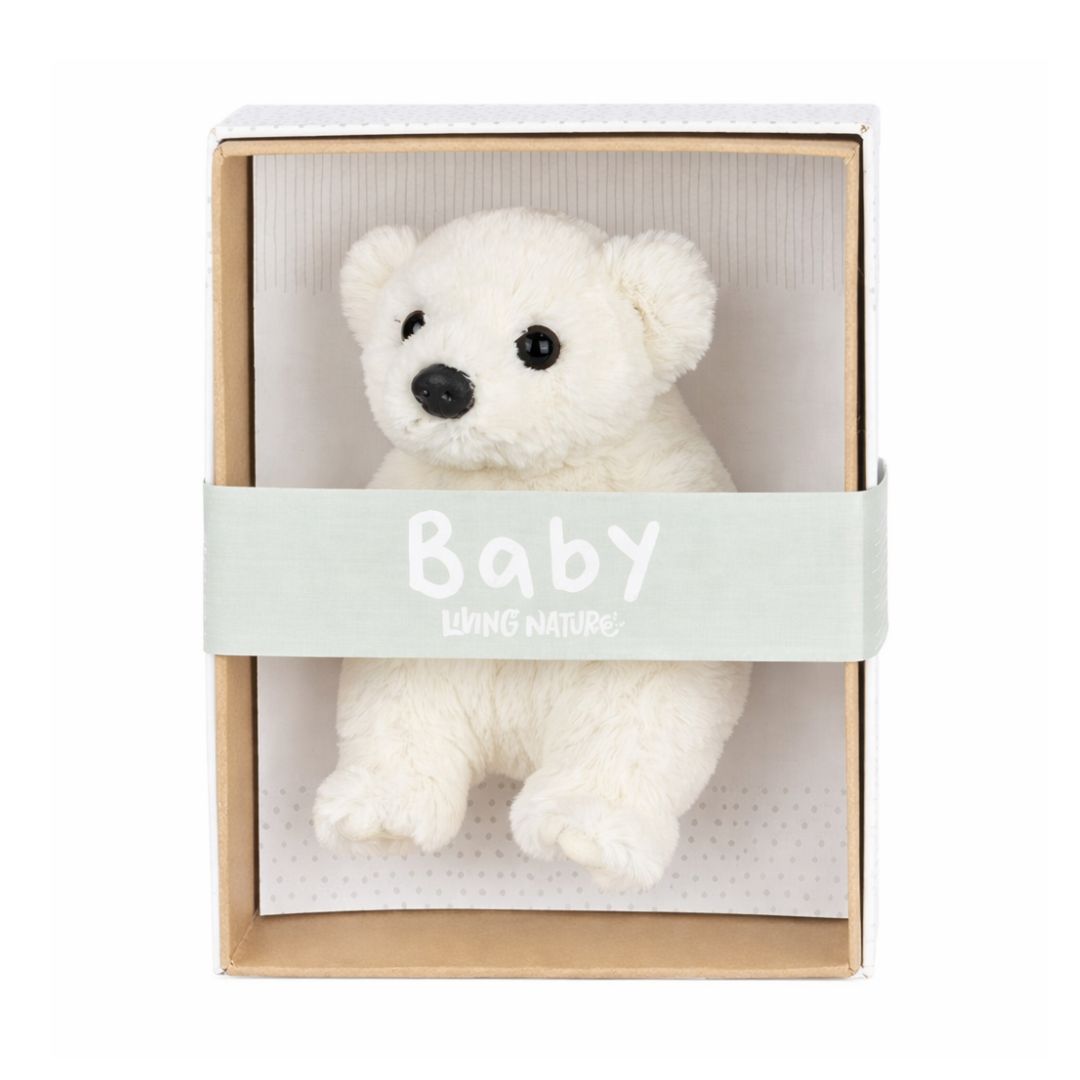 Living Nature Baby Polar Bear Plush Toy
