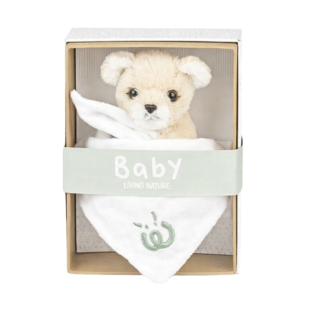 Living Nature Baby Lion Cub Plush Toy With Comforter Blanket