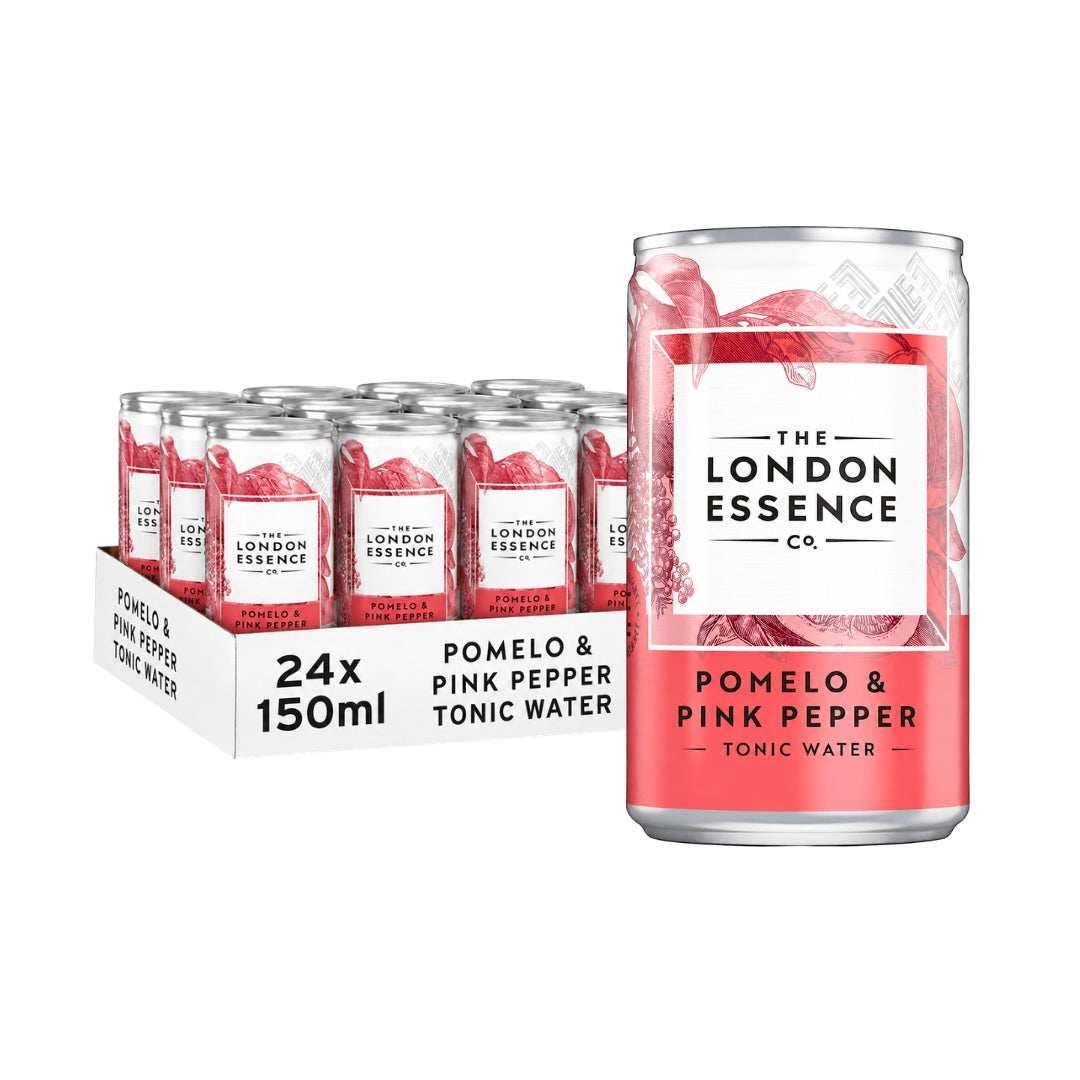 The London Essence Co. Pomelo & Pink Pepper Tonic Water Cans
