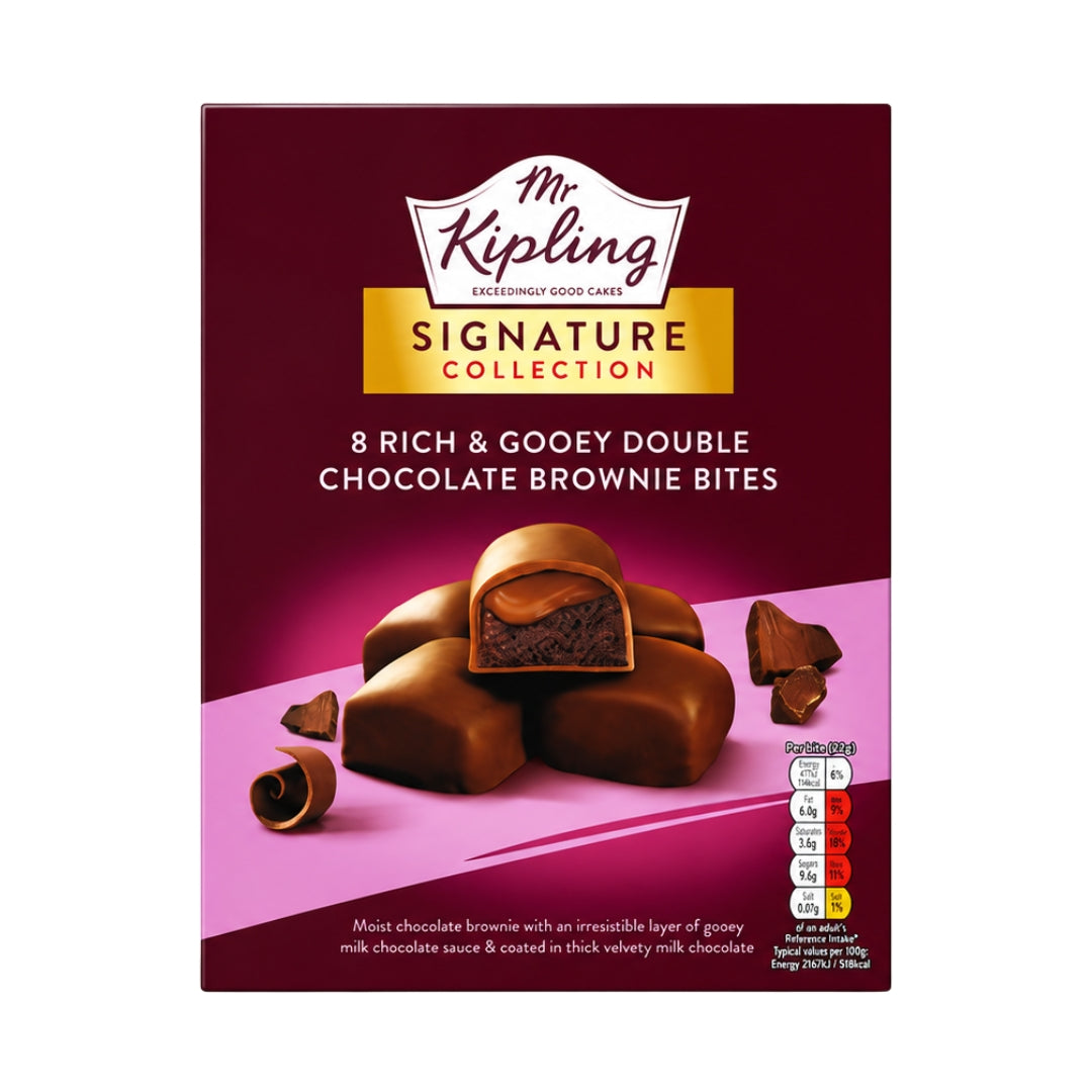 Mr Kipling Signature Collection Double Chocolate Brownie Bites
