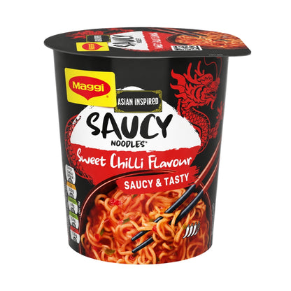 Maggi Asian Inspired Saucy Noodles Sweet Chilli Flavour