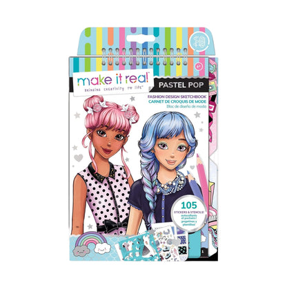 Make It Real Fashion Design Sketchbook Pastel Pop