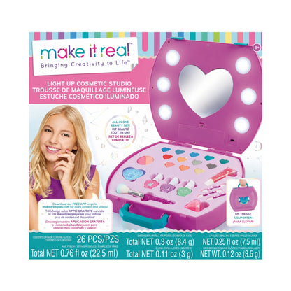 Make It Real Light-Up Cosmetic Studio 25 Piece Set