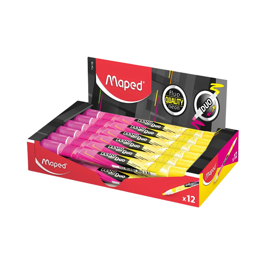 Maped Fluo Duo Highlighters Yellow & Pink