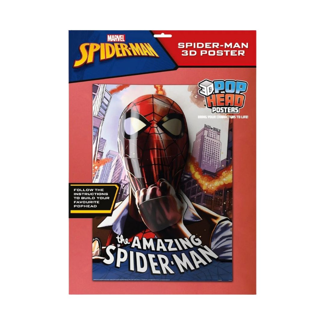 Marvel Spider-Man Peter's Mask 3D PopHeads Poster