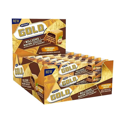 McVitie's Gold Billions Wafer Chocolate & Hazelnut Bars