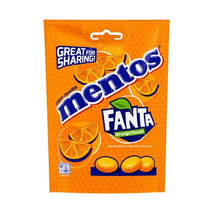 Mentos Fanta Orange Flavour Chewy Dragees Sweets