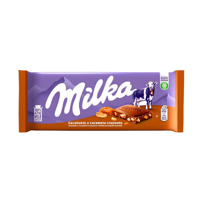 Milka Peanut Crispy Caramel Milk Chocolate Bar