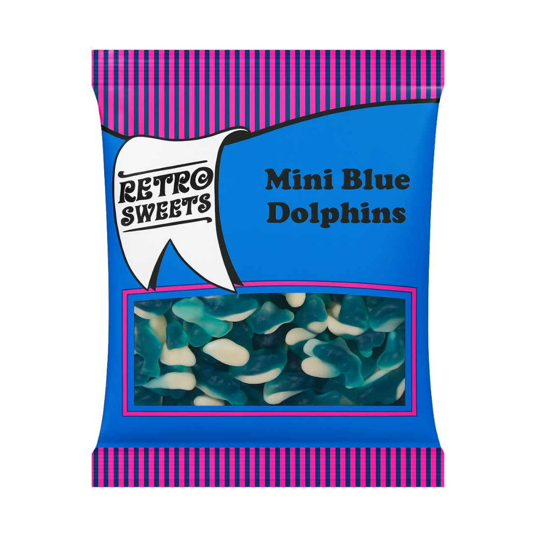 Retro Pick N Mix Sweets Mini Blue Dolphins