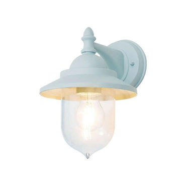 Zink Leek Mini Fisherman’s Wall Lantern Pale Blue