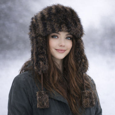Kids Trapper Hats Faux Fur