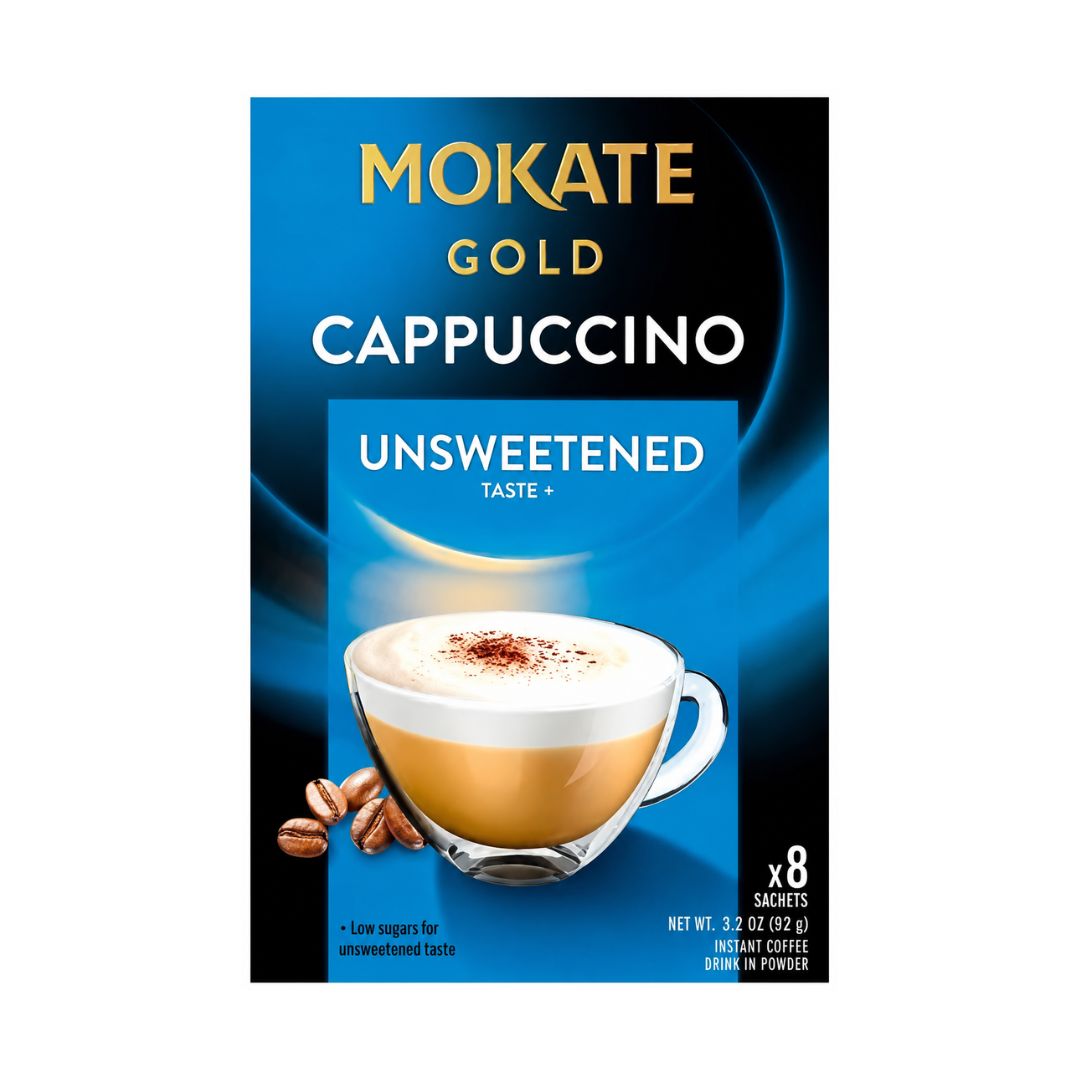 Mokate Gold Cappuccino Unsweetened Coffee Sachets