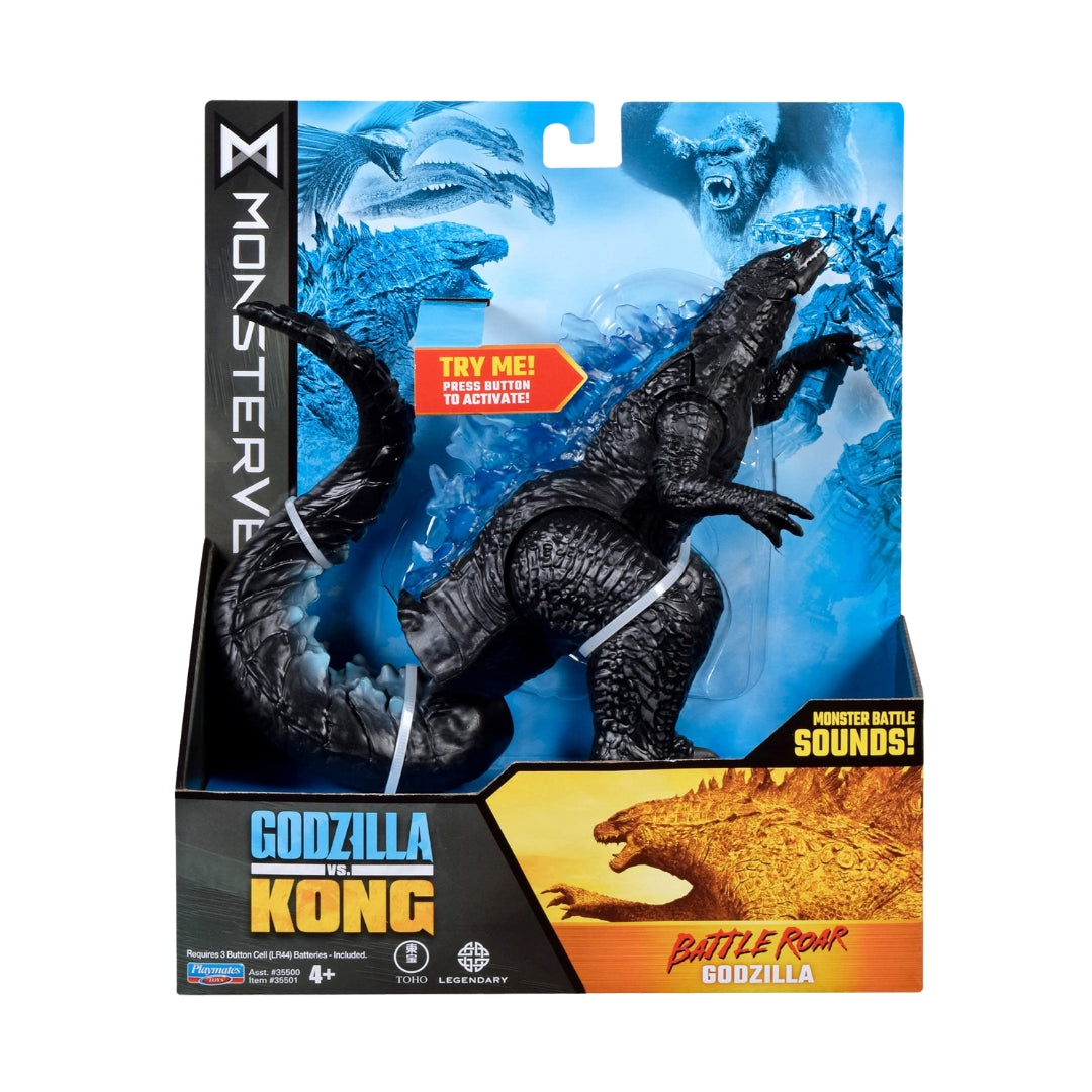 Monsterverse Godzilla vs. Kong Battle Roar Action Figure with Sound