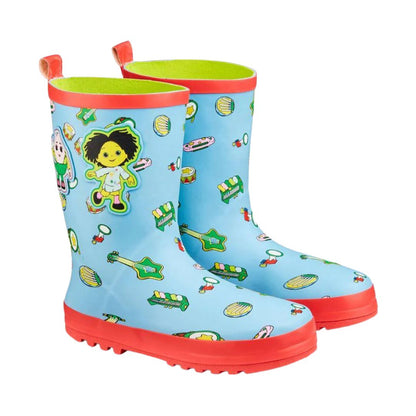 Moon & Me Kids Wellies Music Blue Size 8–9