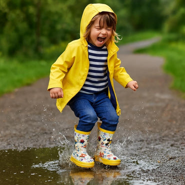 Moon & Me Kids Yellow Wellies Size 12–13