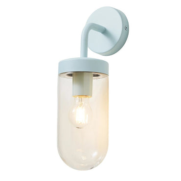 Zink Mount Outdoor Wall Lantern Light Blue
