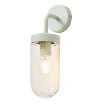 Zink Mount Outdoor Wall Lantern Matt Mint