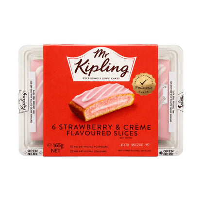 Mr Kipling Strawberry & Crème Slices