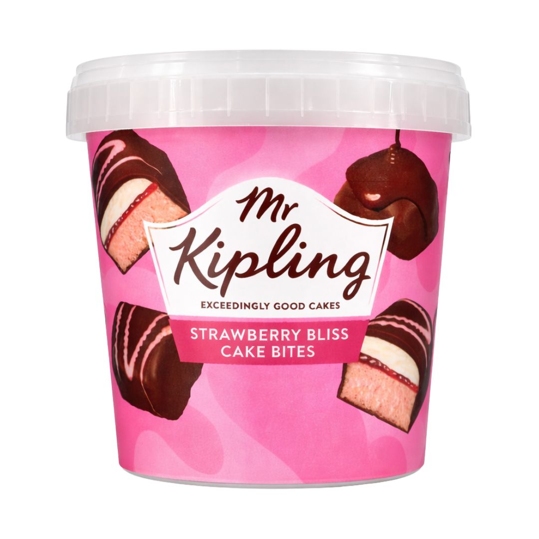 Mr Kipling Strawberry Bliss Mini Cake Bites Tub