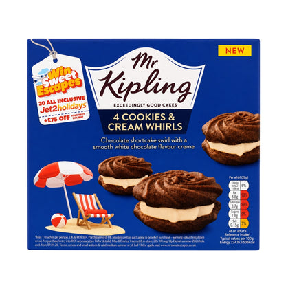Mr Kipling Cookies & Cream Whirls Cakes
