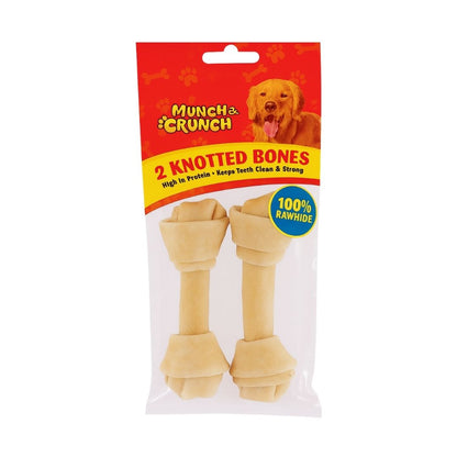 Munch & Crunch Knotted Bones Pet Dog