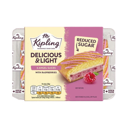 Mr Kipling Deliciously Light Angel Slices with Raspberries