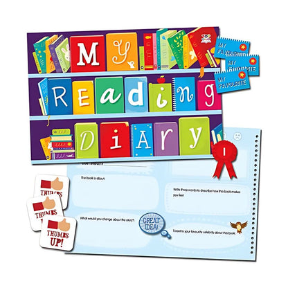 My Reading Diary Colourful Scrapbook for Book Lovers