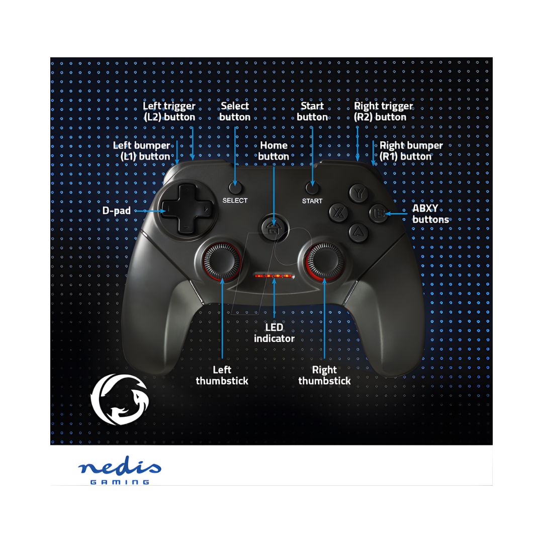 Nedis Wireless Gamepad Controller for PC