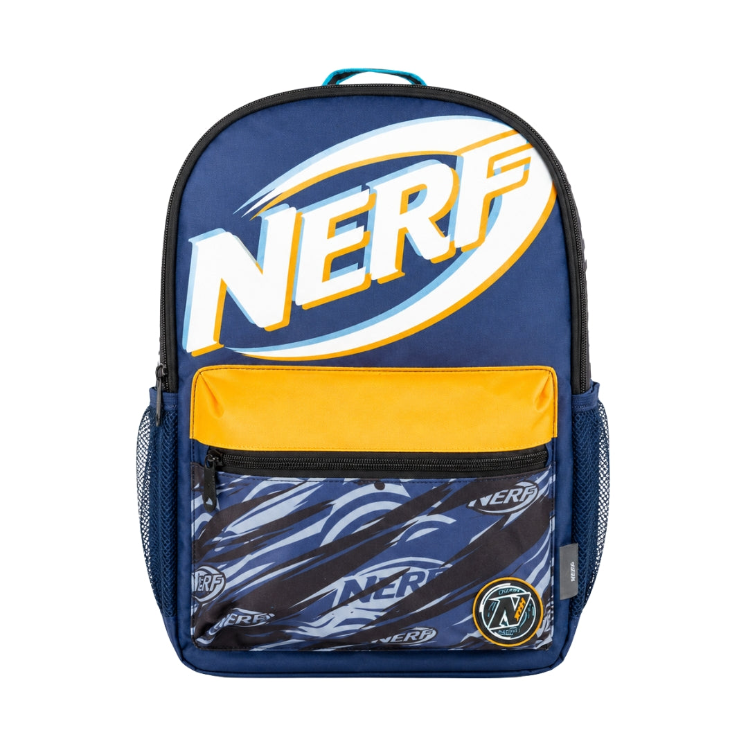 Nerf Nation Backpack with Padded Straps & Mesh Side Pockets