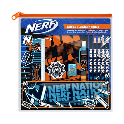 Nerf Nation Bumper Stationery Set with Tin Pencil Case
