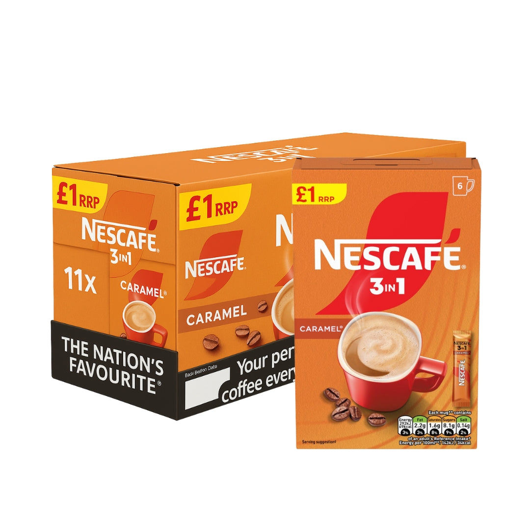 Nescafé 3in1 Caramel Instant Coffee Sachets