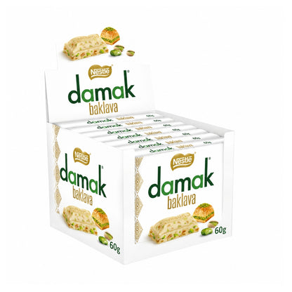 Nestlé Damak Baklava White Chocolate Bars With Pistachios