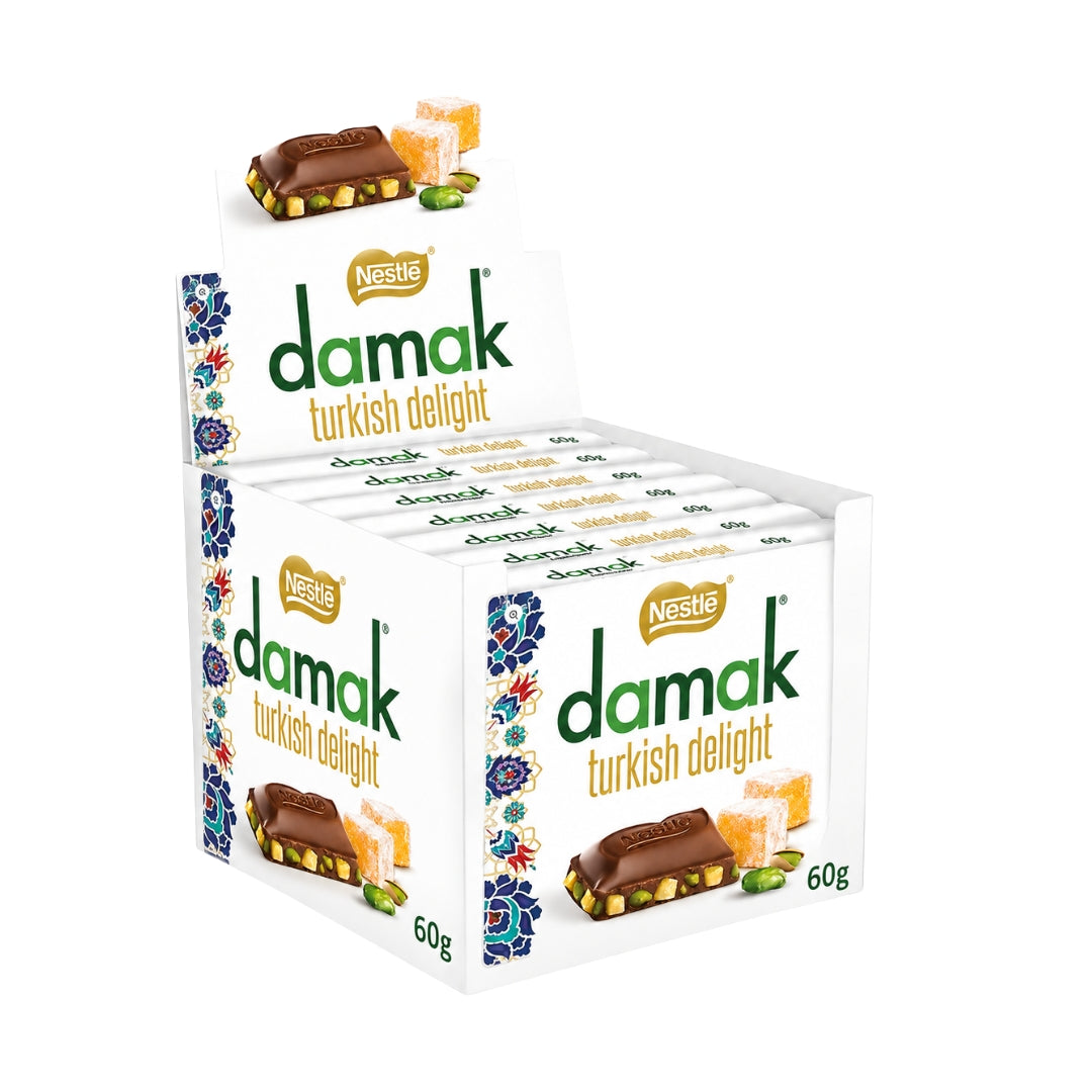Nestlé Damak Turkish Delight Fine Chocolate Bars With Pistachios