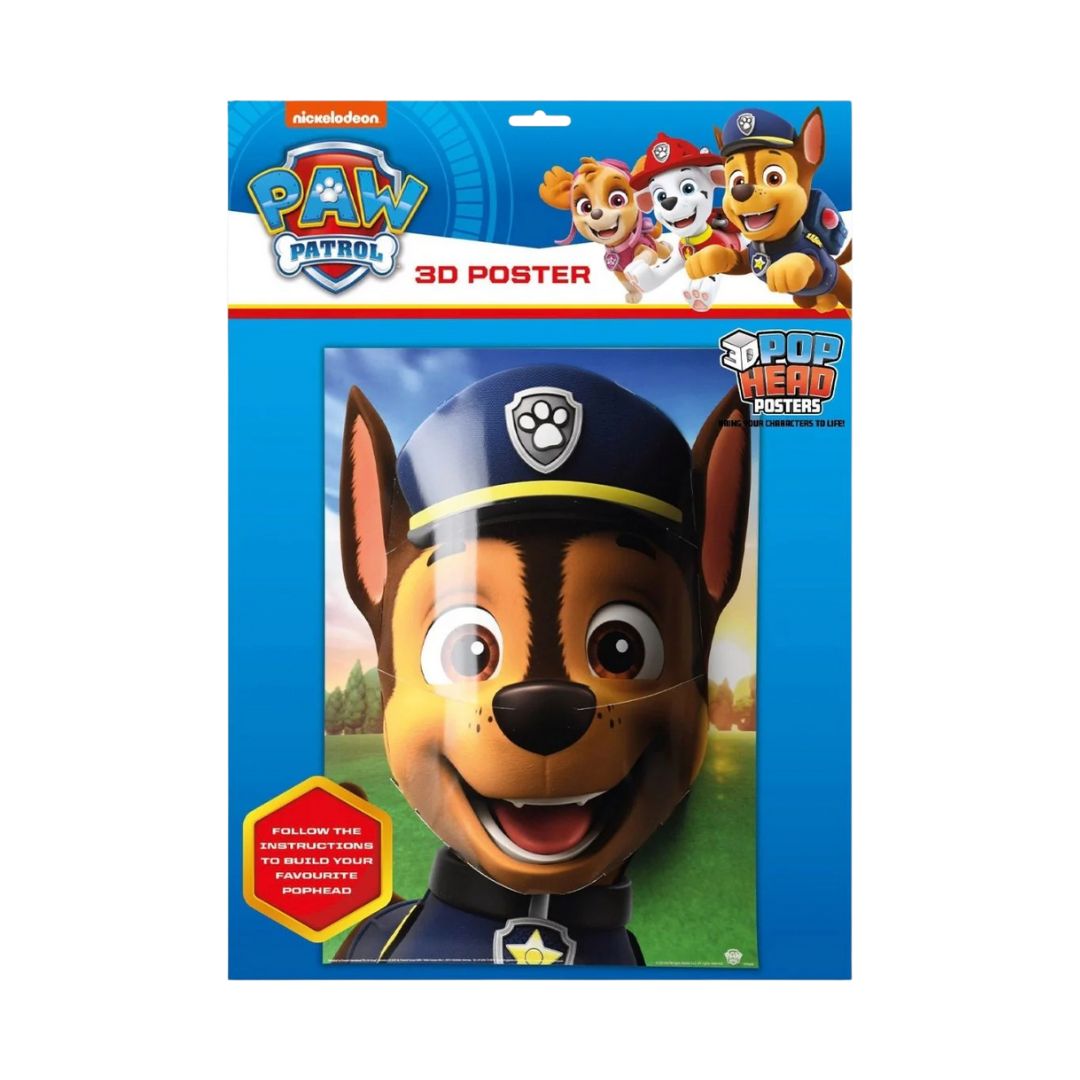 Nickelodeon Paw Patrol Chase 3D PopHeads Poster