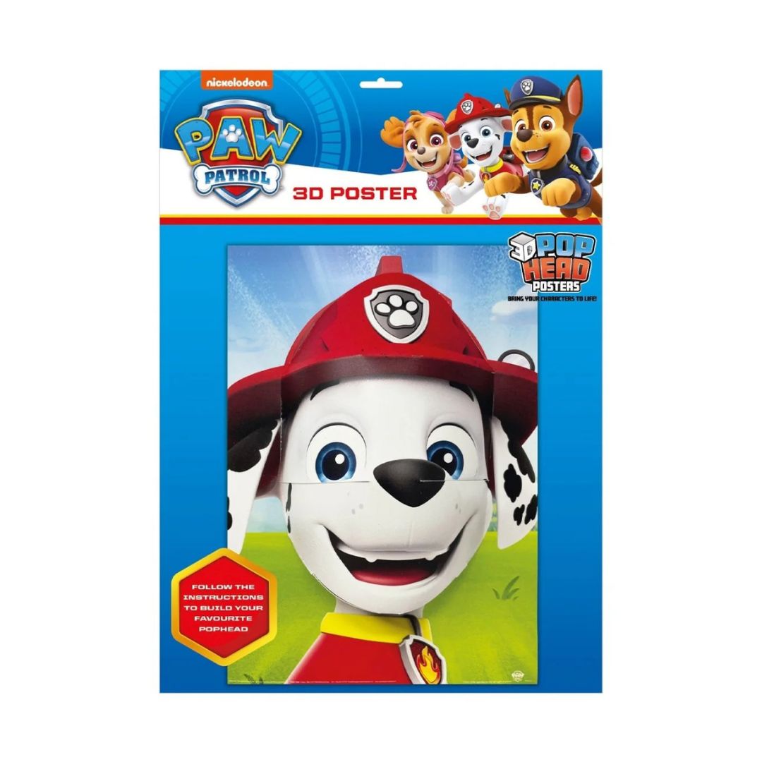 Nickelodeon Paw Patrol Marshall 3D PopHeads Poster