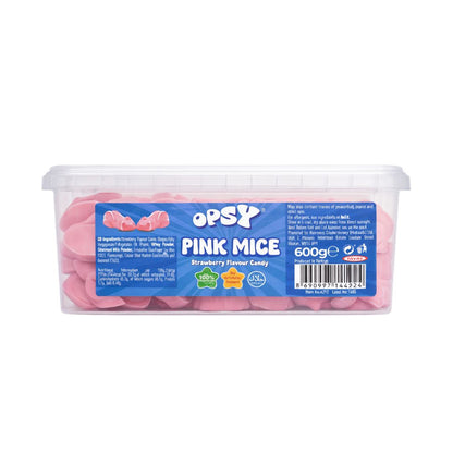Tayas Halal Opsy Pink Mice Pick N Mix Sweets Tub